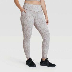 All in Motion Women's Snake Print Jacquard Leggings XXL